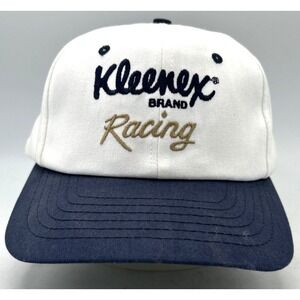 Kleenex Brand Racing Cap Hat Nascar 50th Anniversary VTG Snapback Made in USA‎